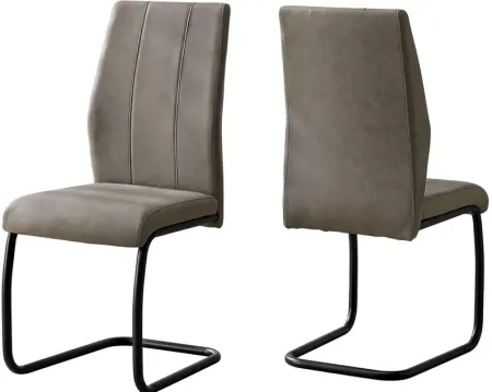 Athan Taupe 2 Pc. Dining Chairs