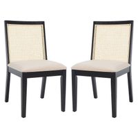 Levy Rattan Back Chair, Set Of 2