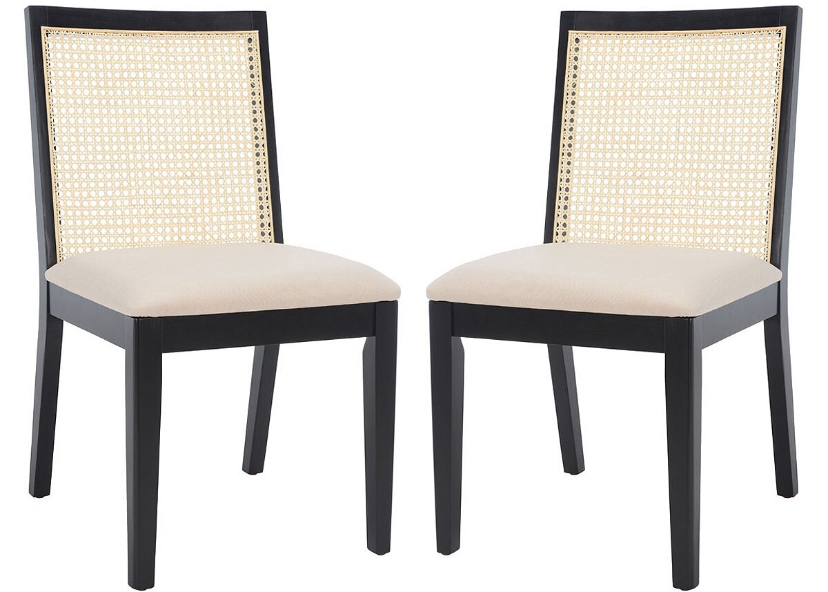 Levy Rattan Back Chair, Set Of 2