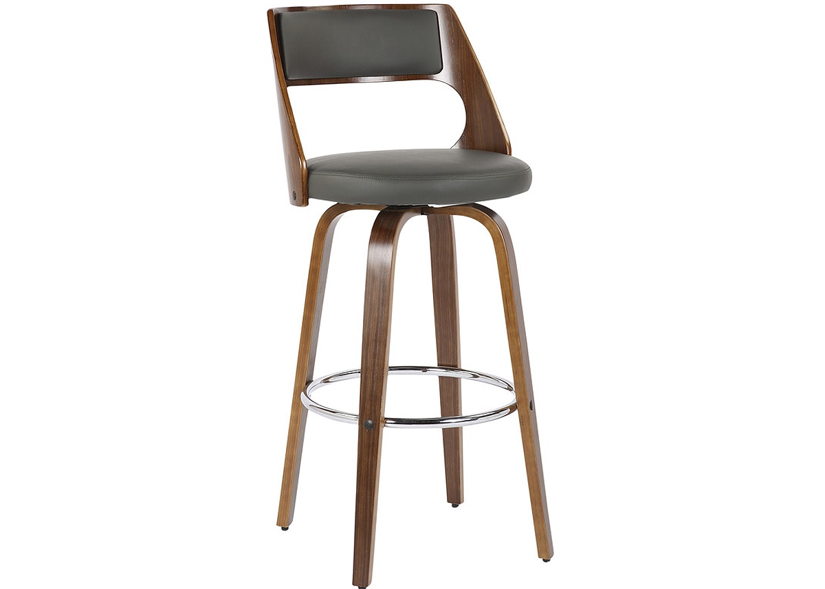 Cecina Gray Swivel Barstool, Set Of 2