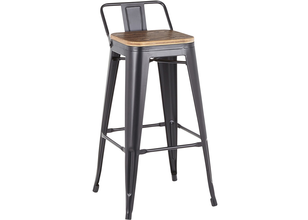 Oregon Black Barstool, Set Of 2