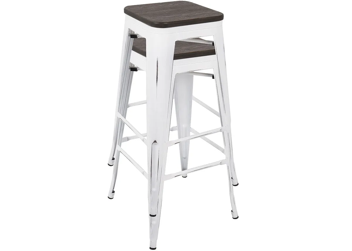 Oregon White Barstool, Set Of 2