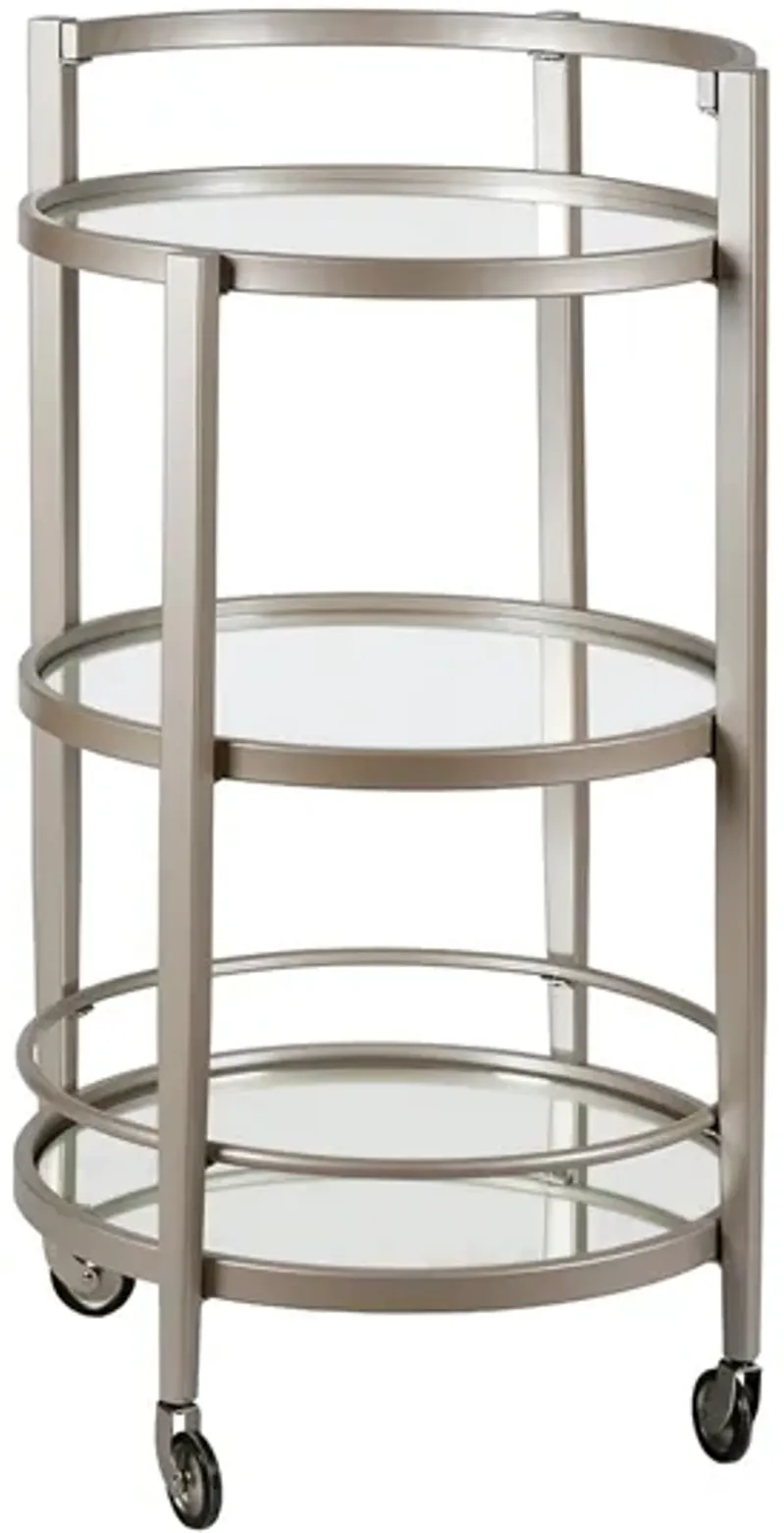 Arden Silver Bar Cart