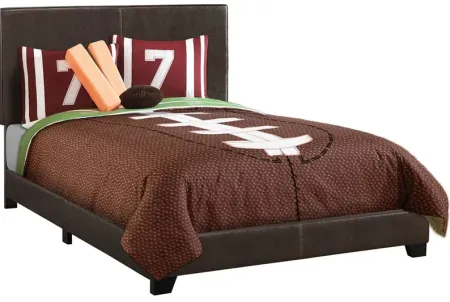 Davis Dark Brown Full Upholstered Bed