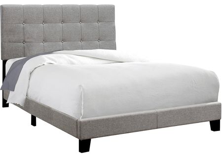 Davis Gray Full Upholstered Bed