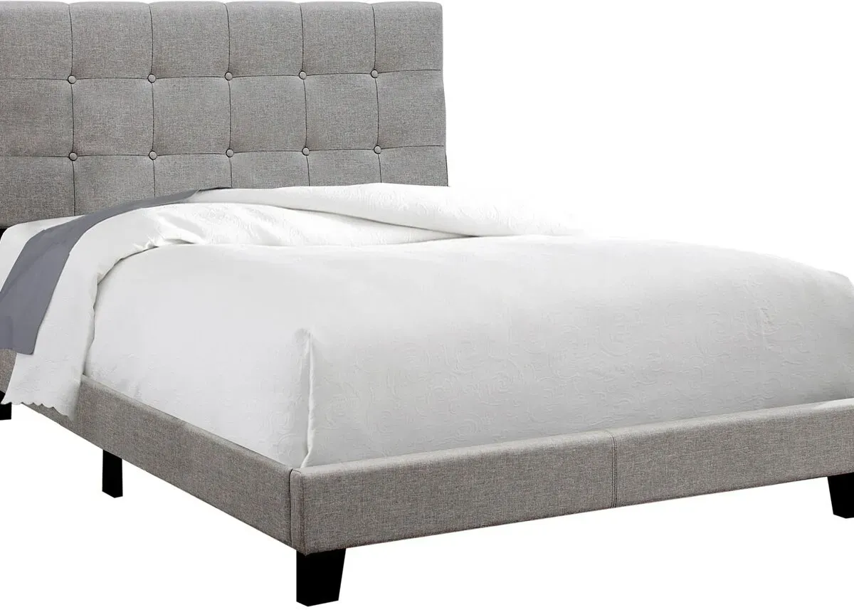 Davis Gray Full Upholstered Bed