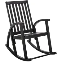 Ashlyn Black Outdoor Rocking Chair