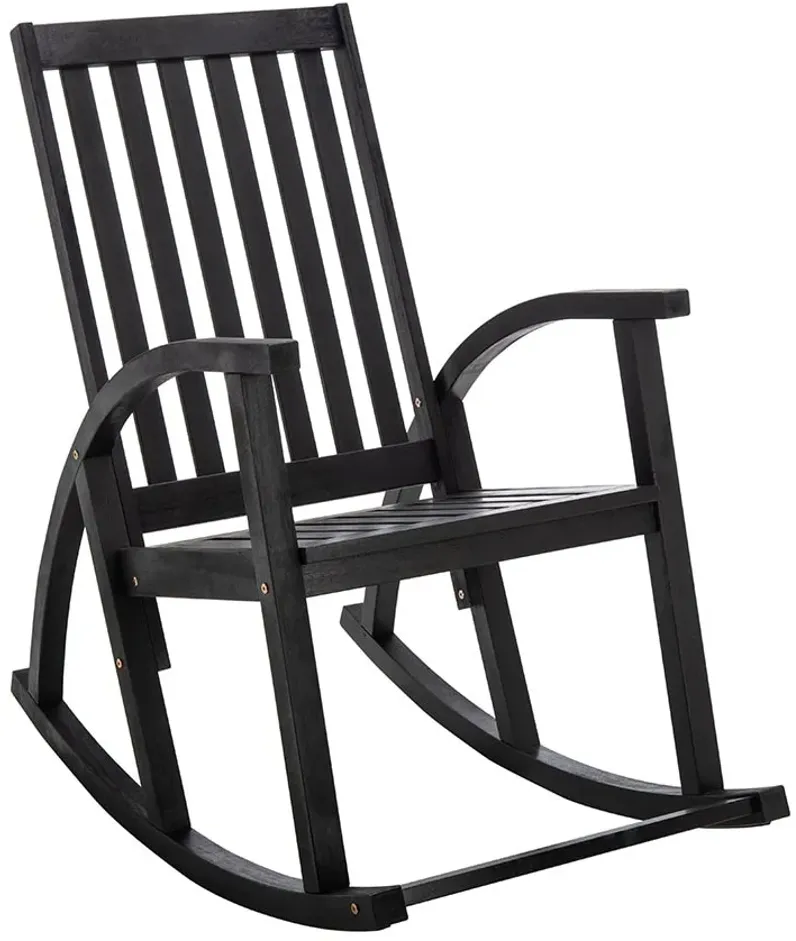 Ashlyn Black Outdoor Rocking Chair