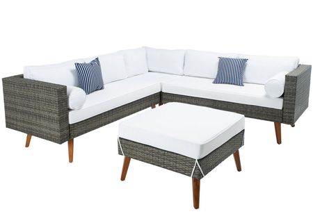 Lorenzo 4 Pc. Outdoor Sectional W/ Cocktail Table