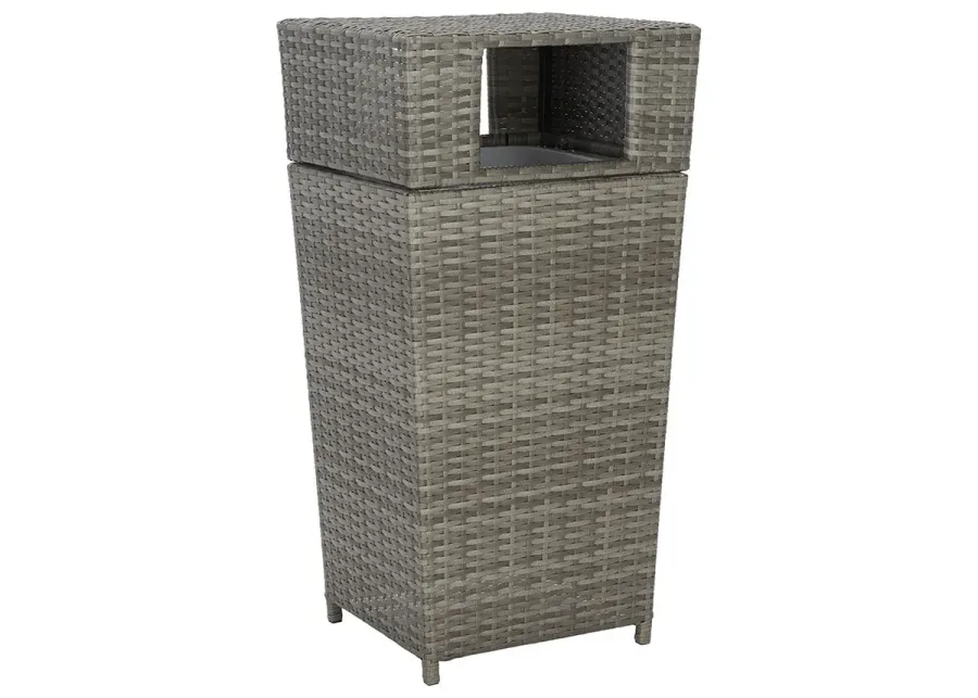 Mariana Gray Outdoor Trash Bin