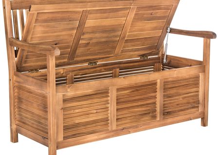 Vanora Brown Outdoor Storage Bench