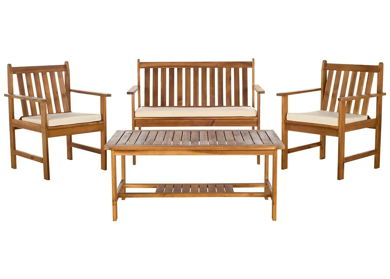 Ambrose Brown 4 pc. Outdoor Patio Set