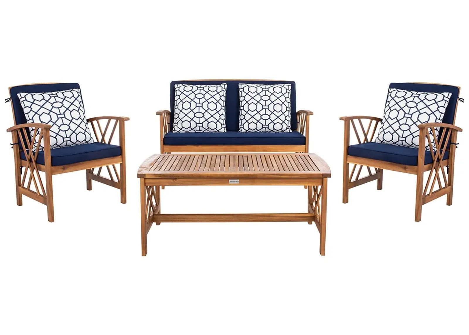 Eldoris Navy 4 Pc. Outdoor Patio Set