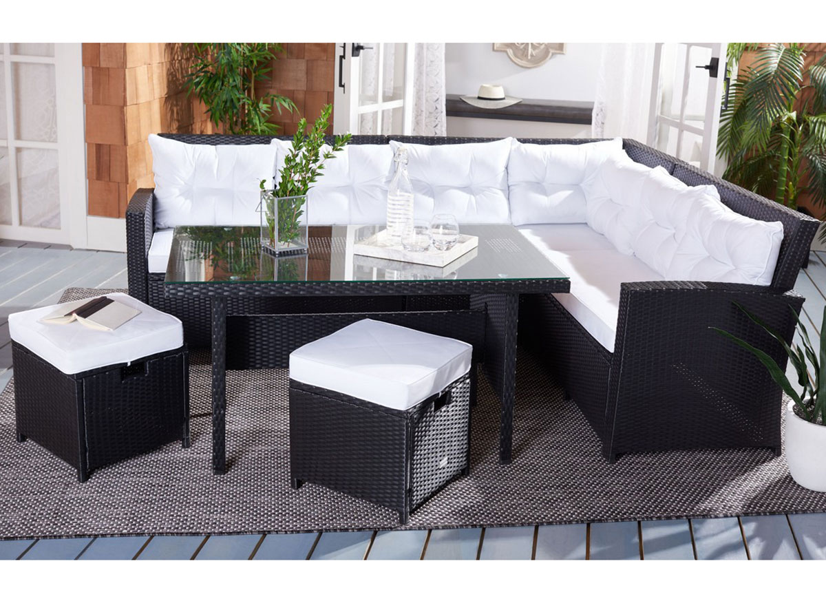 Olsen Black 6 Pc. Outdoor Dining Set