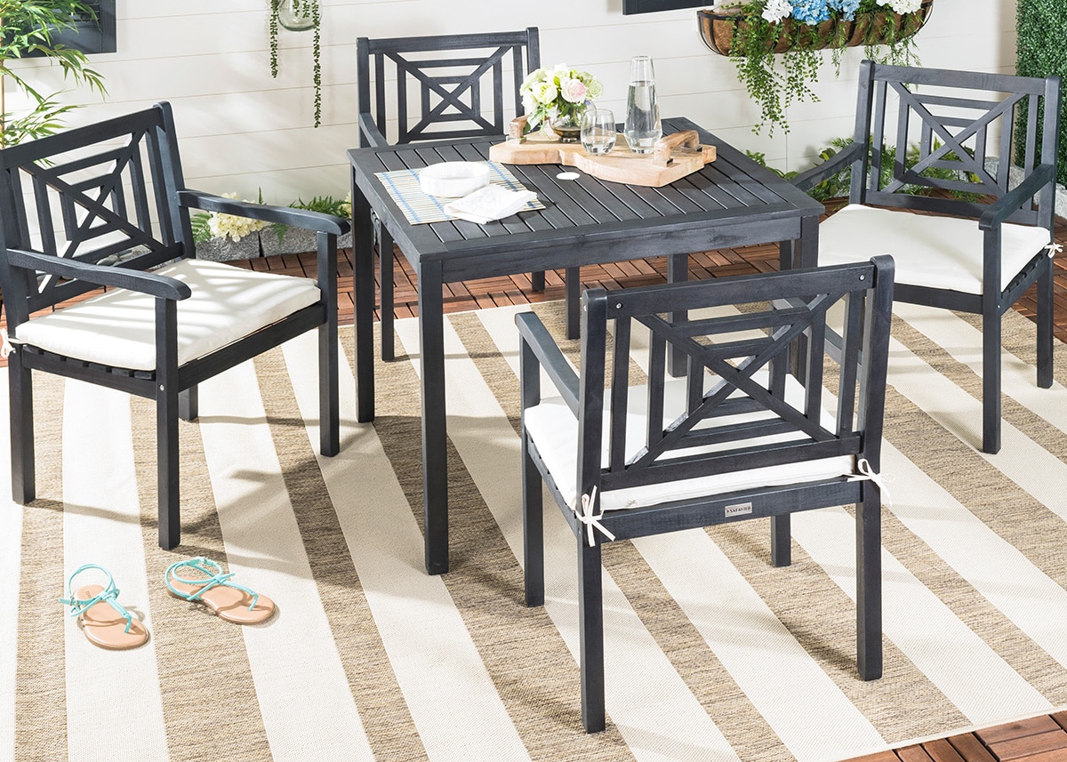 Palmdale Black 5 Pc. Outdoor Dining Set