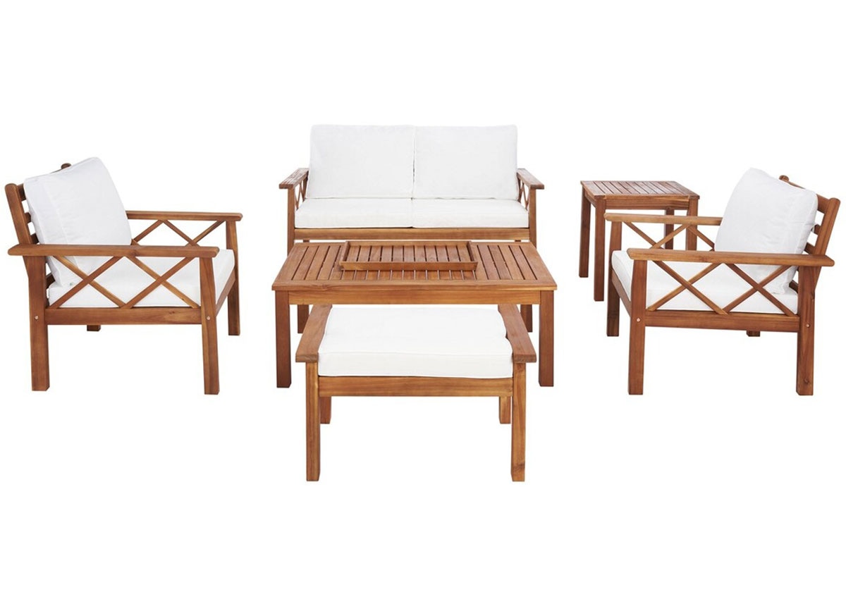 Laken 6 Pc. Outdoor Patio Set W/ Cocktail & Accent Tables