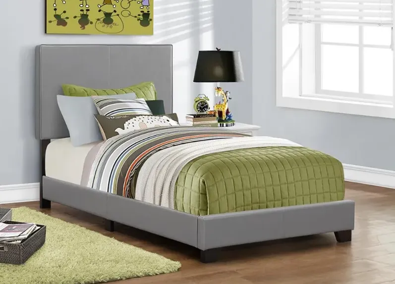 Lenzi Gray Twin Bed