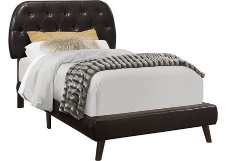 Altman Brown Twin Upholstered Bed