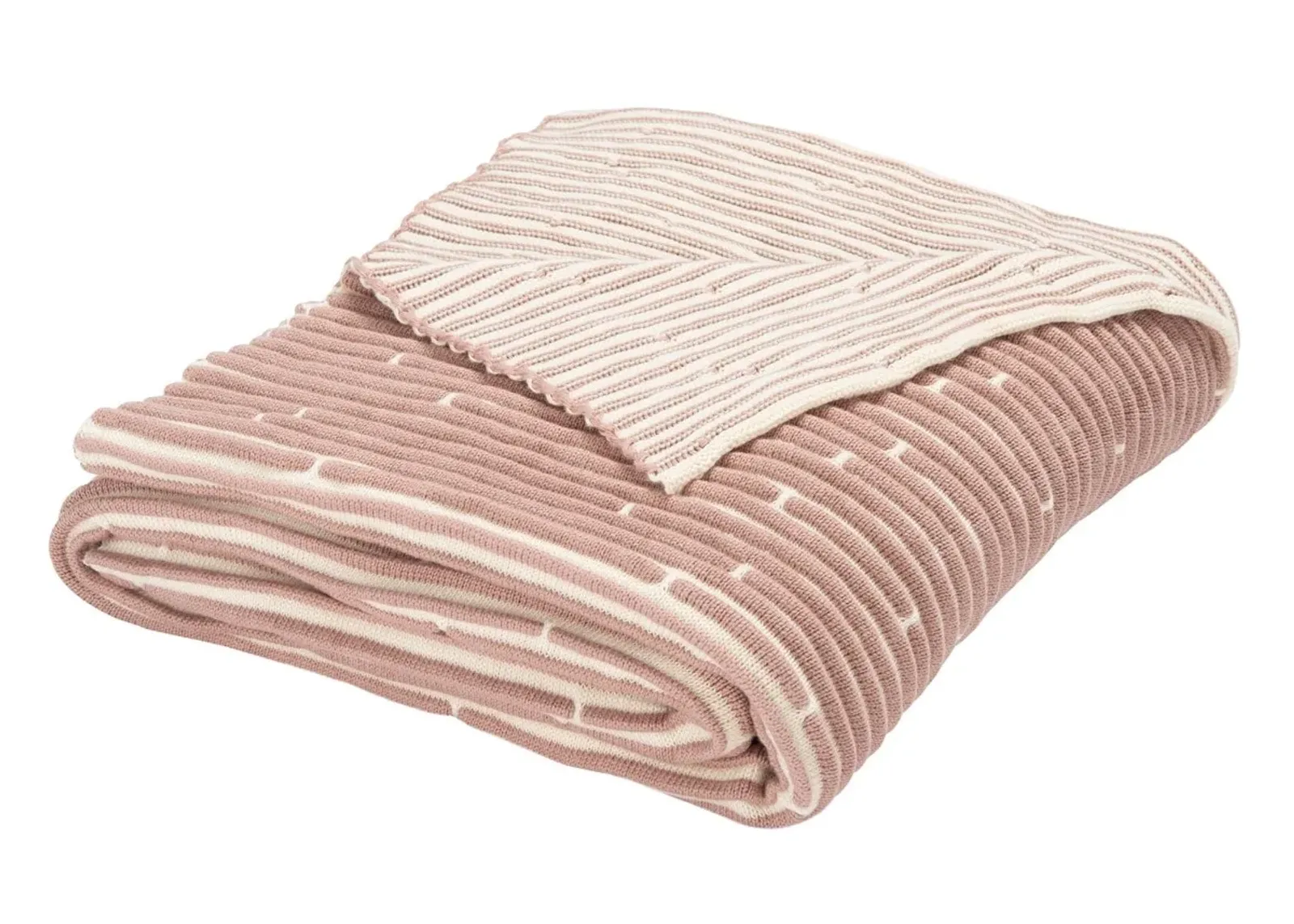 Sonya Pink Stripe Throw