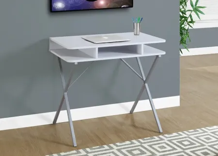 Nevile White Computer Desk