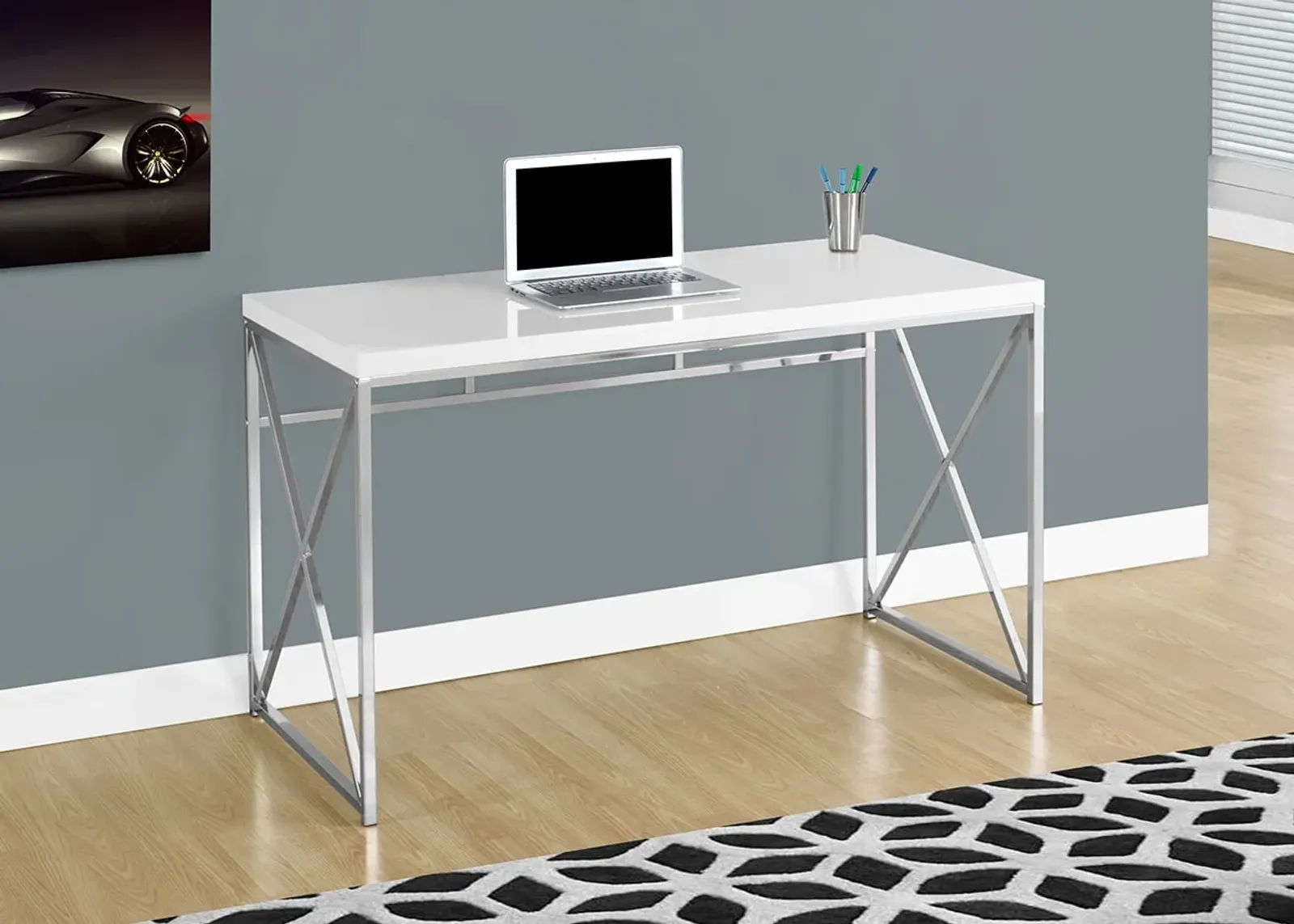 Benett White Computer Desk