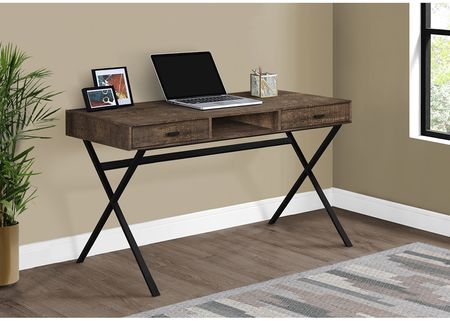 Celine Brown Desk With Drawers