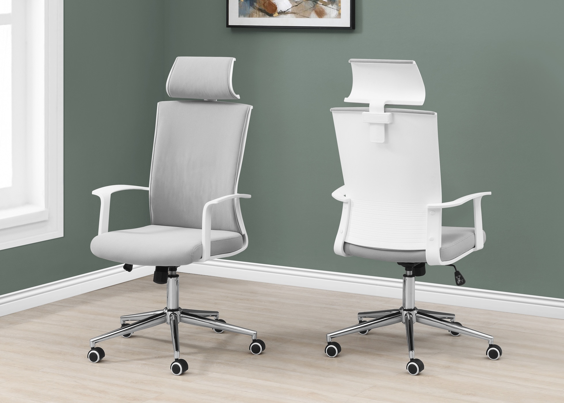 Warren White Office Chair