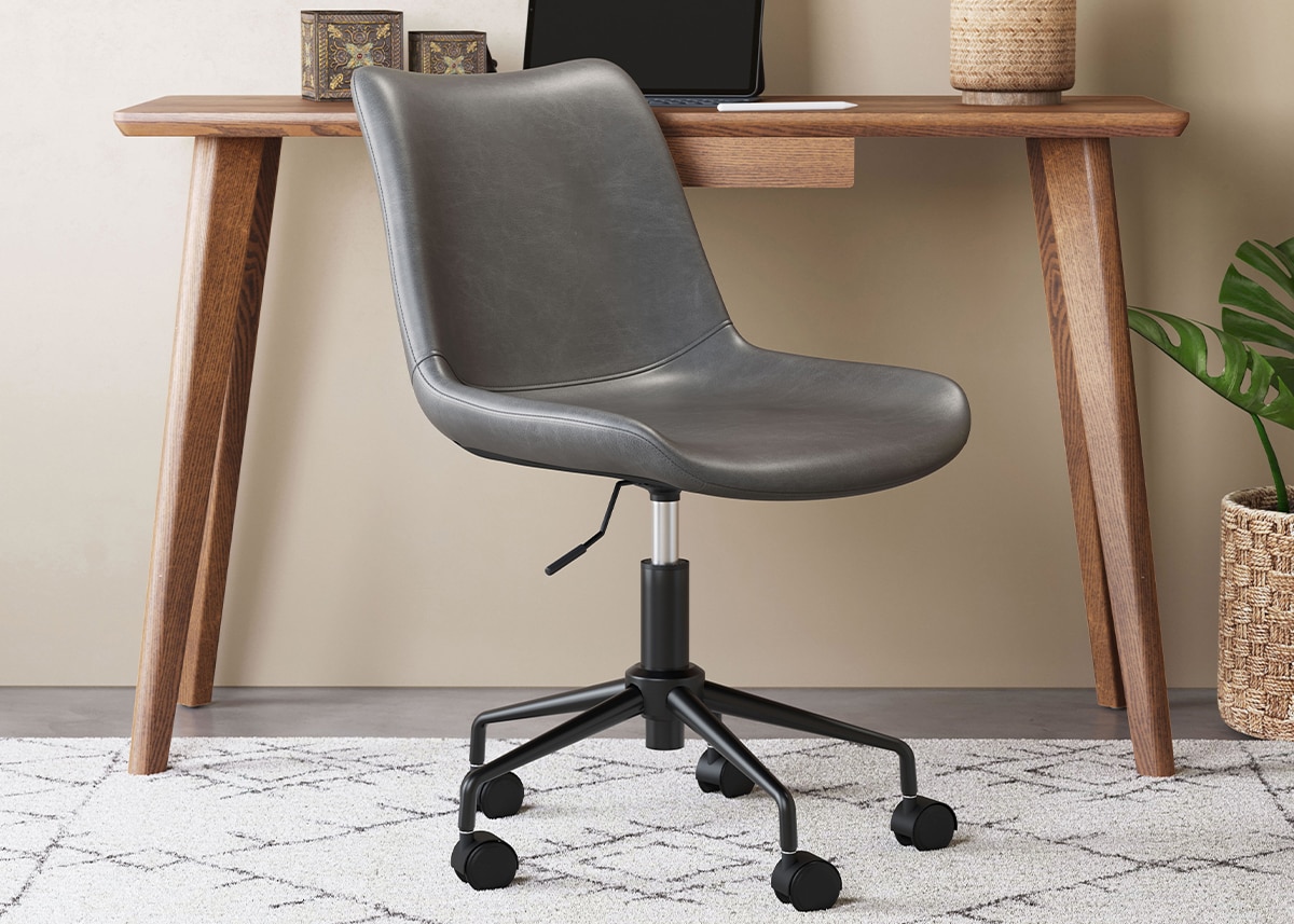 Byron Gray Swivel Office Chair