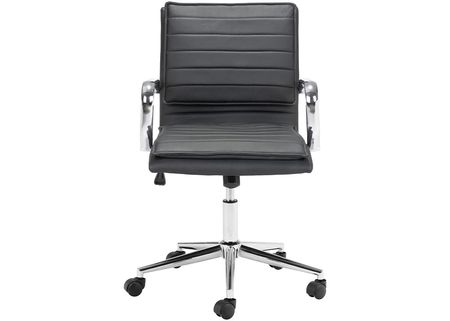Partner Black Swivel Office Chair
