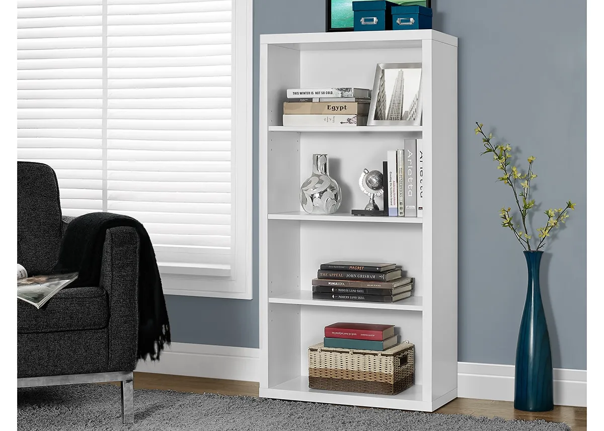 Mason White 48" Bookcase