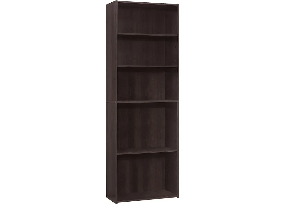 Shaw Cappuccino 72" Bookcase