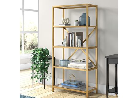 Ava Gold Bookcase