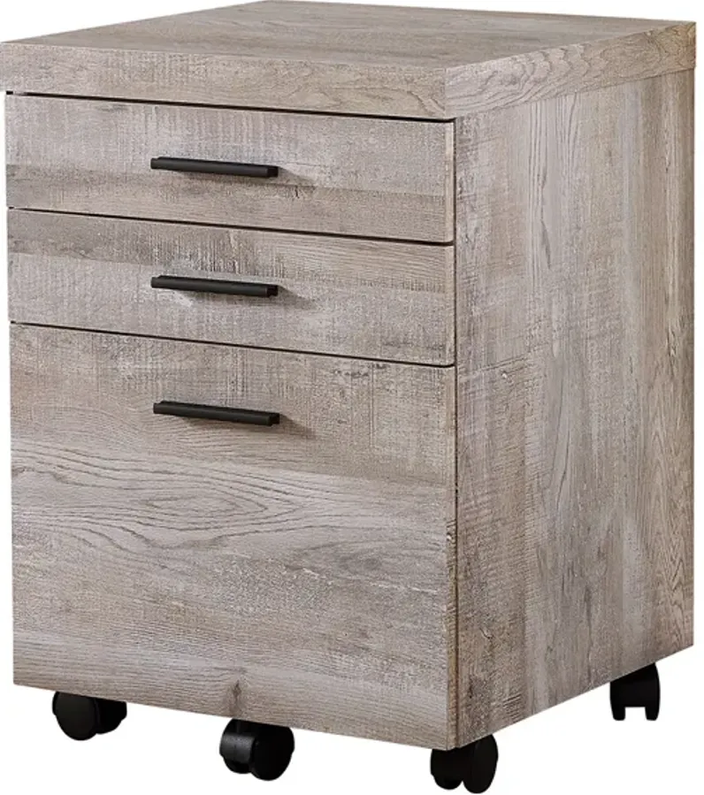 Albuin Taupe Filing Cabinet