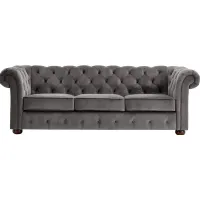 Barrington Charcoal Velvet Sofa