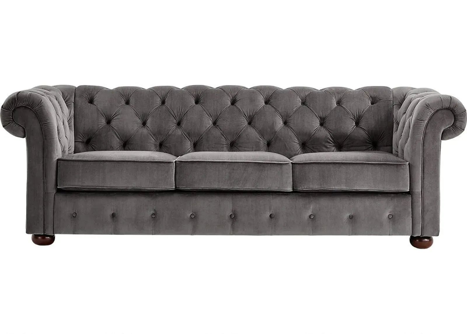 Barrington Charcoal Velvet Sofa