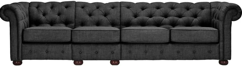 Barrington Charcoal Linen Extra Wide Sofa