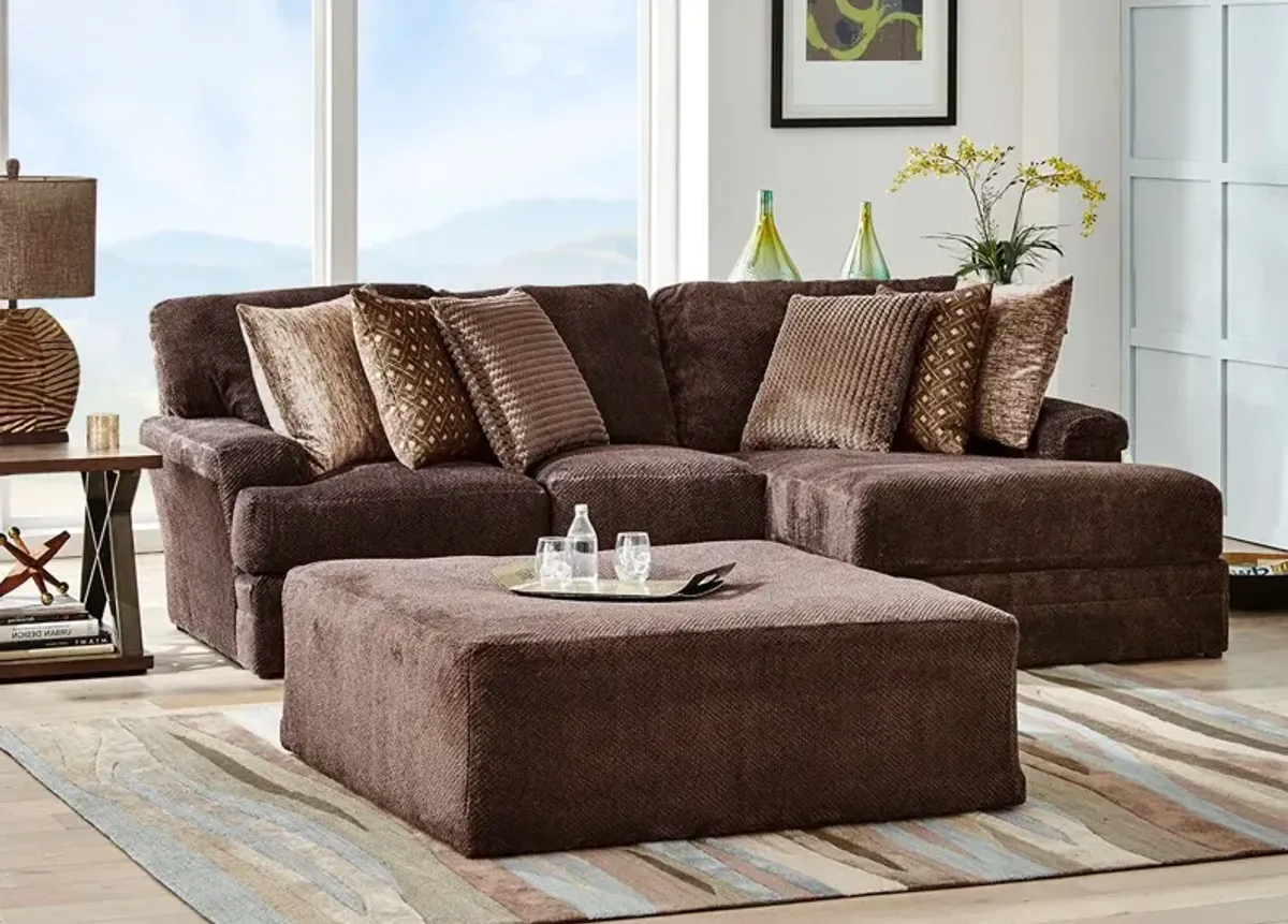 Denali Chocolate 2 Pc. Sectional W/ Chaise