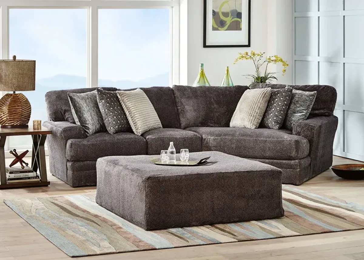 Denali Smoke 2 Pc. Sectional W/ Cuddler Chaise