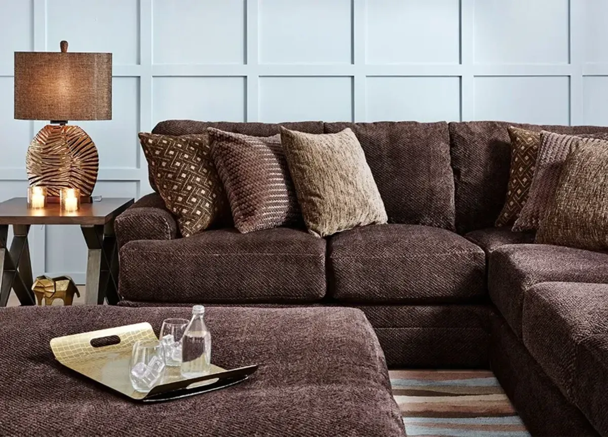 Denali Chocolate 3 Pc. Sectional W/ Chaise