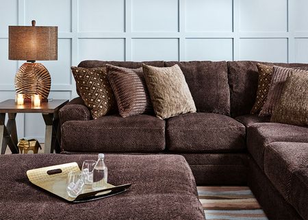 Denali Chocolate 3 Pc. Sectional W/ Chaise