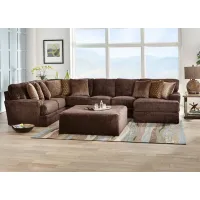Denali Chocolate 3 Pc. Sectional W/ Chaise