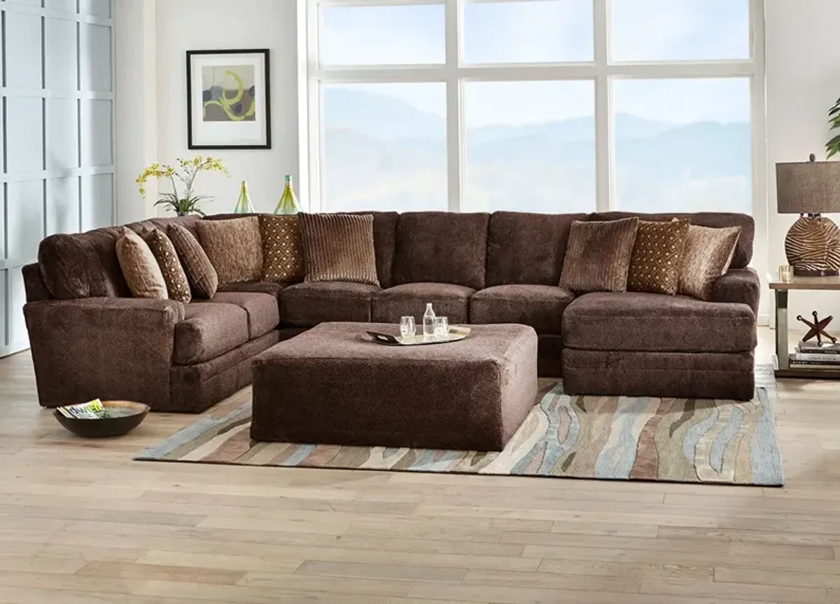 Denali Chocolate 3 Pc. Sectional W/ Chaise