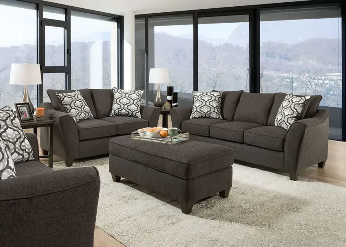 Dante Dark Gray 2 Pc. Living Room