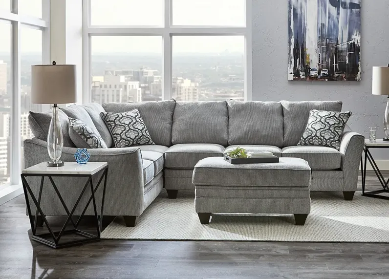 Dante Light Gray 2 Pc. Sectional