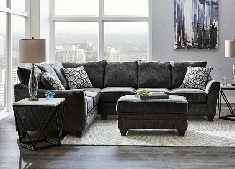 Dante Dark Gray 2 Pc. Sectional