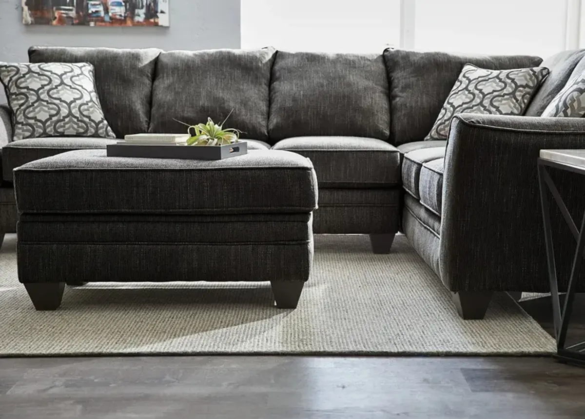 Dante Dark Gray 2 Pc. Sectional (Reverse)