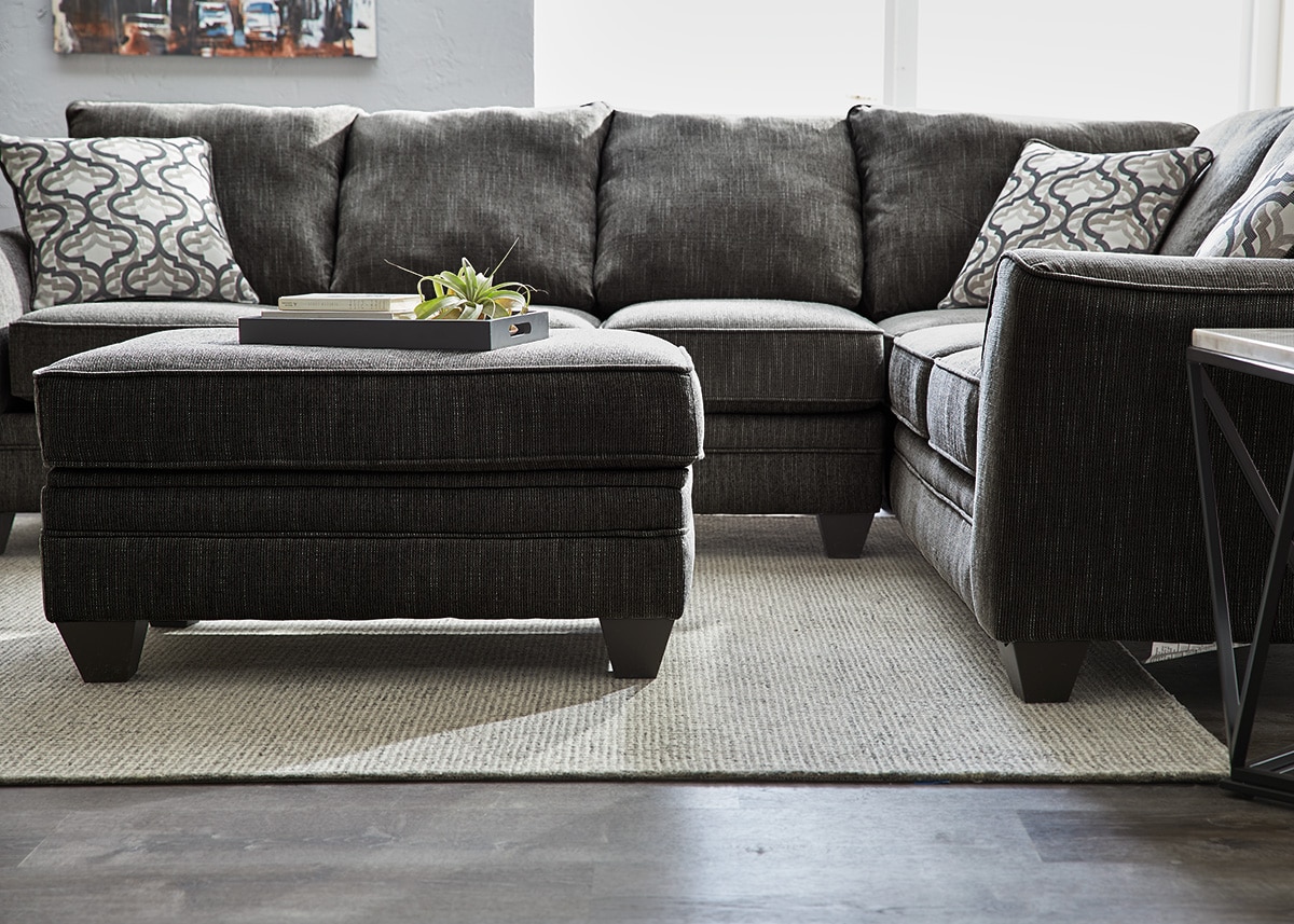 Dante Dark Gray 2 Pc. Sectional (Reverse)