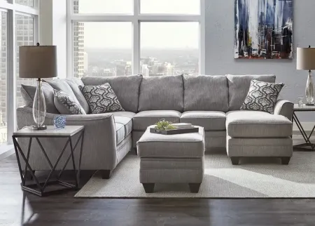 Dante Light Gray 2 Pc. Sectional W/ Chaise