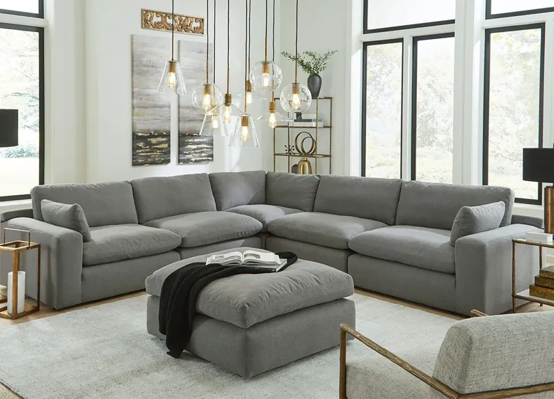 Palisades Gray 5 Pc. Sectional