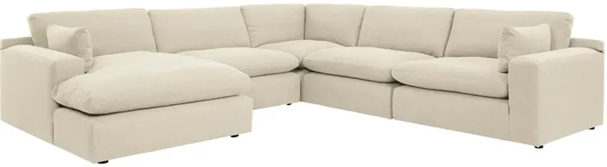 Palisades Taupe 5 Pc. Sectional W/ Chaise (Reverse)